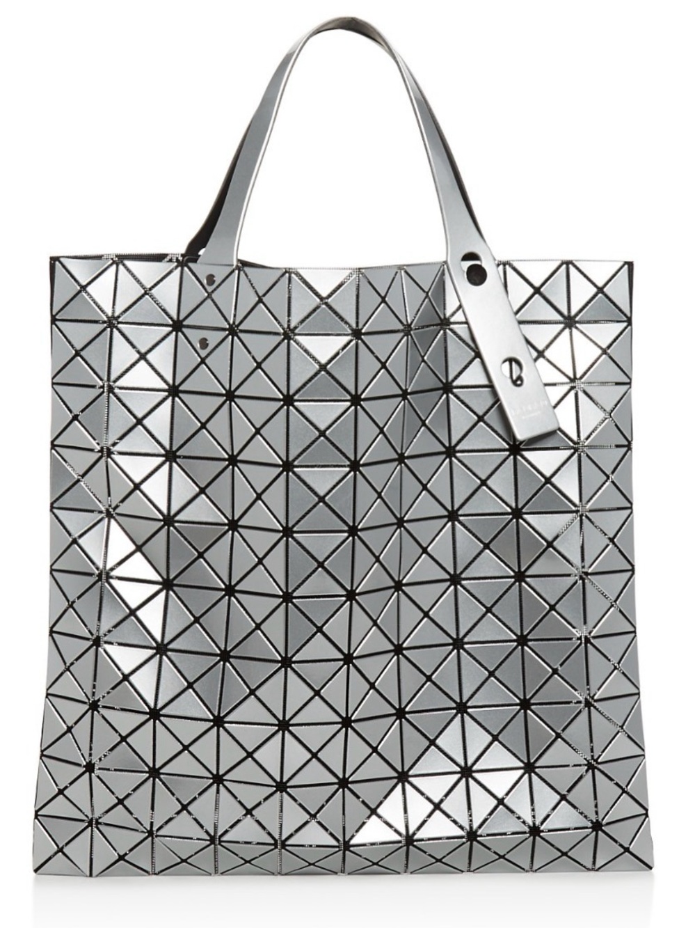 Issey Miyake Silver Geometric Bao Bao Tote